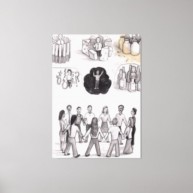 Don’t let death. Be your life. Canvastryck (Framsida)