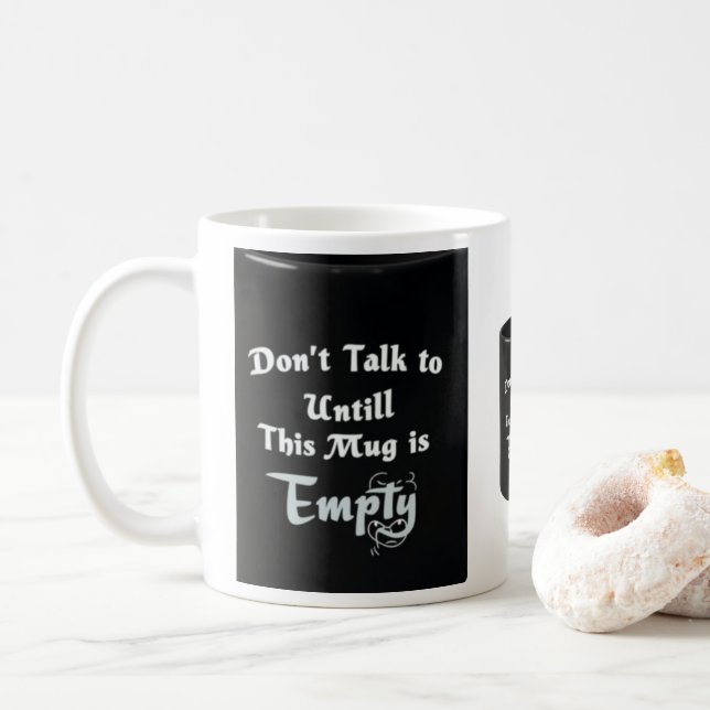 Don’t Talk to Me Mug – Sarcastic Coffee Cup Kaffemugg (Med munk)
