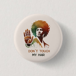 "Don´t touch my hair"- Mann mit Afro- Illustration Knapp