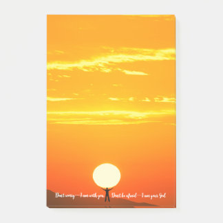 Don’t worry, I am with you. - Post-it Block