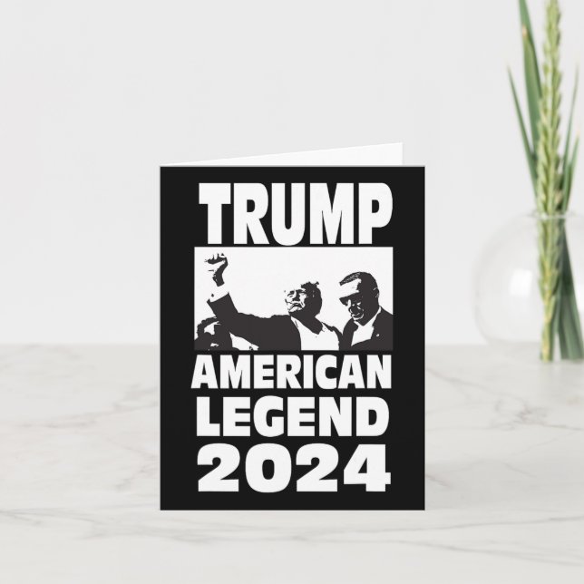 Don Trump 2024 Punktsäker aldrig överlämnande förk Kort (Framsida)