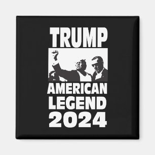 Don Trump 2024 Punktsäker aldrig överlämnande förk Magnet