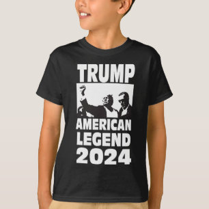Don Trump 2024 Skuttsäker Aldrig Ge Upp Legend T Shirt