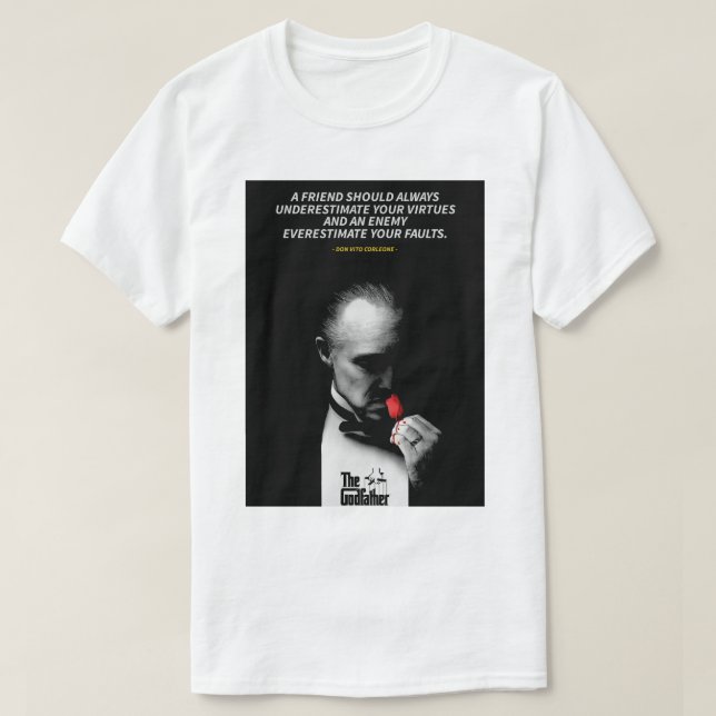 Don Vito Corleone quotes T-Shirt (Design framsida)