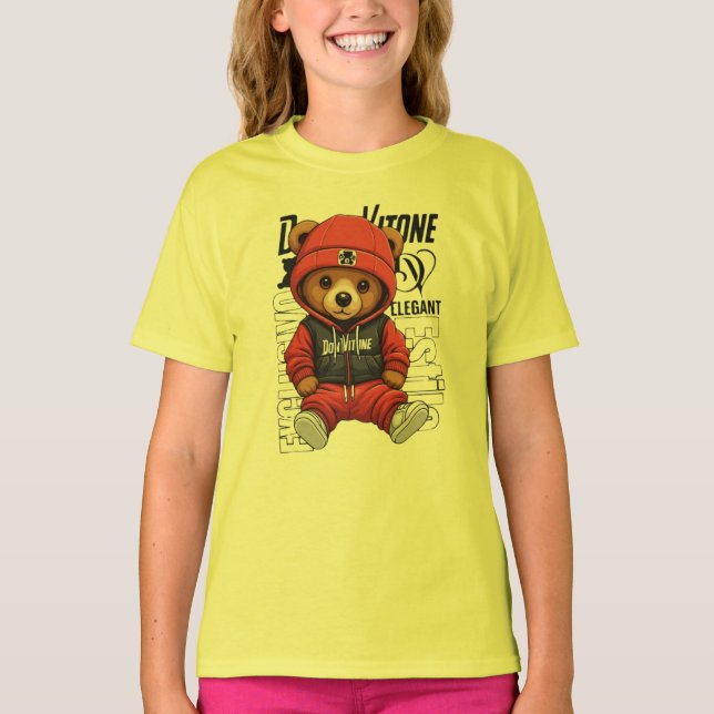 Don Vitone – Red Teddy King Vitotone Bear – Red El T Shirt (Framsida)
