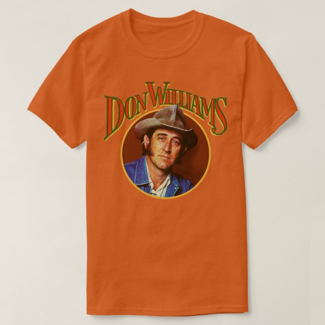 Don Williams Classic Land Icon Tribute T Shirt (Design framsida)