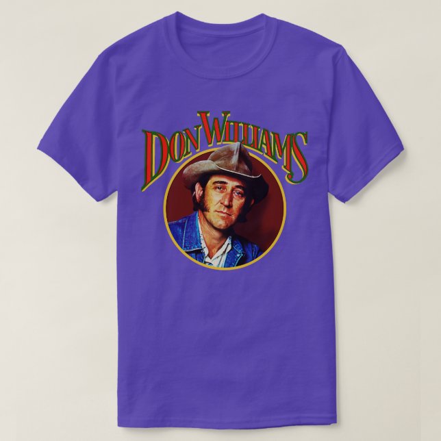 Don Williams Classic Land Icon Tribute T Shirt (Design framsida)