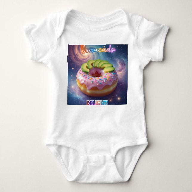 Donacado Delight! Baby Bodysuit | Onepiece T Shirt (Framsida)