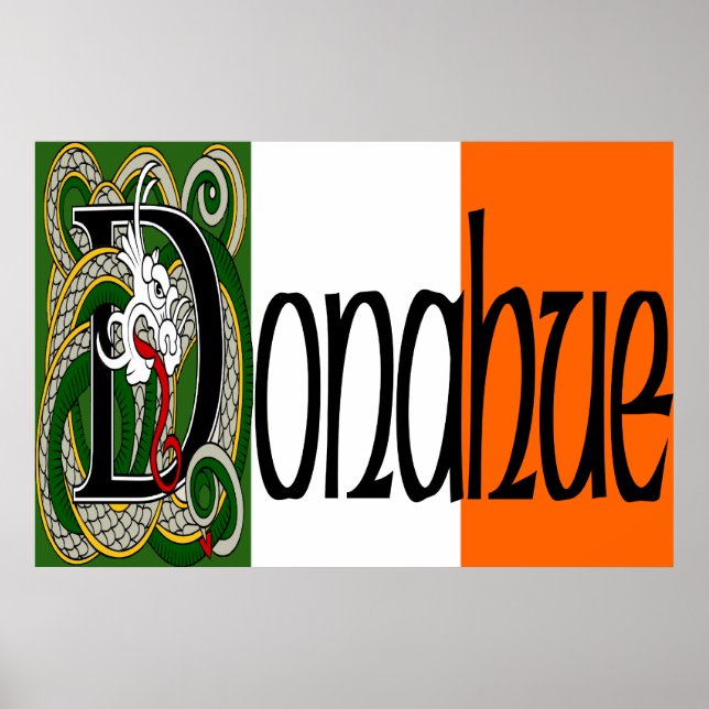 Donahue Celtic Dragon Skriv ut Poster (Framsidan)