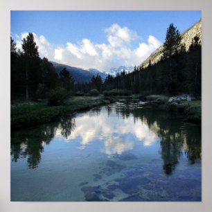 Donahue Pass från Lyell Fork - John Muir Trail Poster