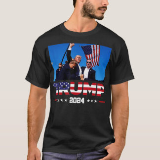 Donald 2024 Överlevt salen vid valet Rally 3 T Shirt