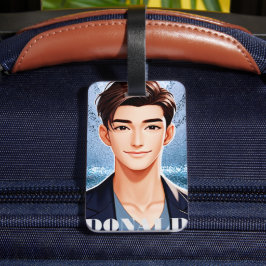 Donald. Animeradens teckendesign Bagagebricka