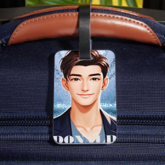 Donald. Animeradens teckendesign Bagagebricka