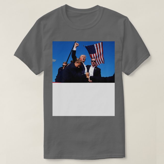 Donald Assassination American Flagga T Shirt (Design framsida)