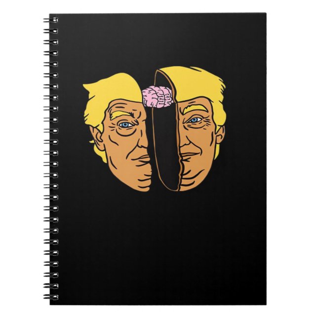 Donald Brain Trumpkin Artwork Anteckningsbok (Framsidan)
