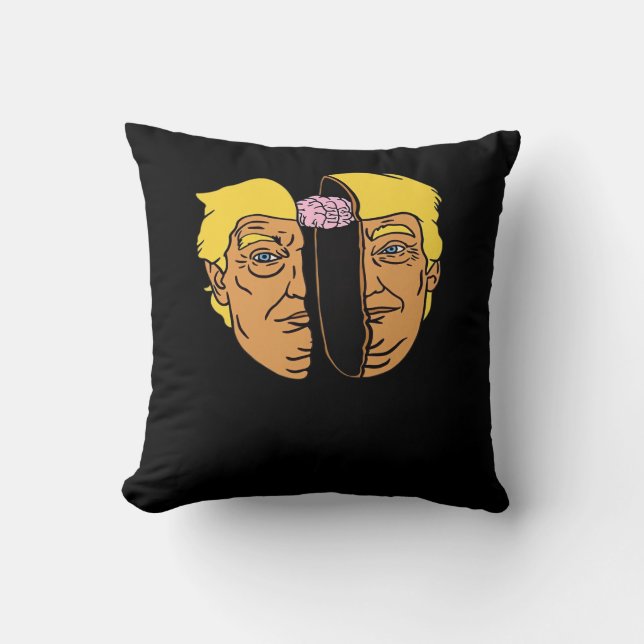 Donald Brain Trumpkin Artwork Kudde (Framsida)