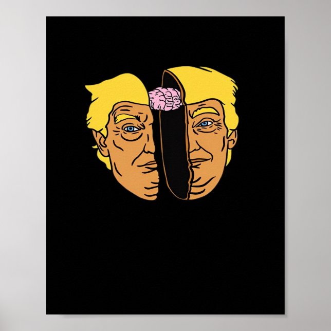 Donald Brain Trumpkin Artwork Poster (Framsidan)