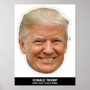 DONALD CUTOUTALT MASK POSTER