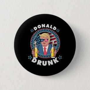 Donald Drunk Trump 4 juli rolig dricking Pres Knapp