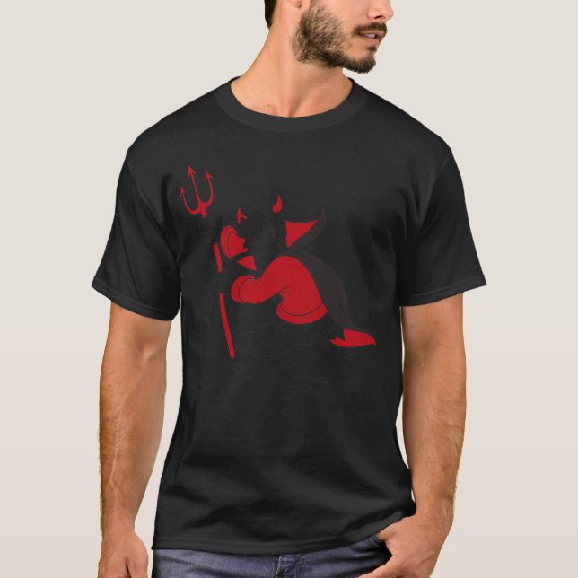 Donald Duck - Little Devil Halloween T Shirt (Framsida)