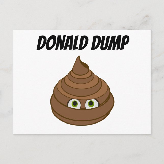 Donald Dump Vykort (Framsida)