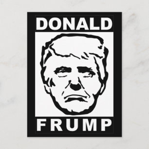 donald frump vykort