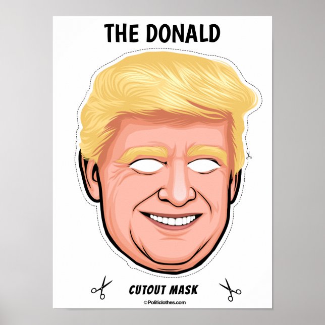 Donald Halloween-mask Poster (Framsidan)