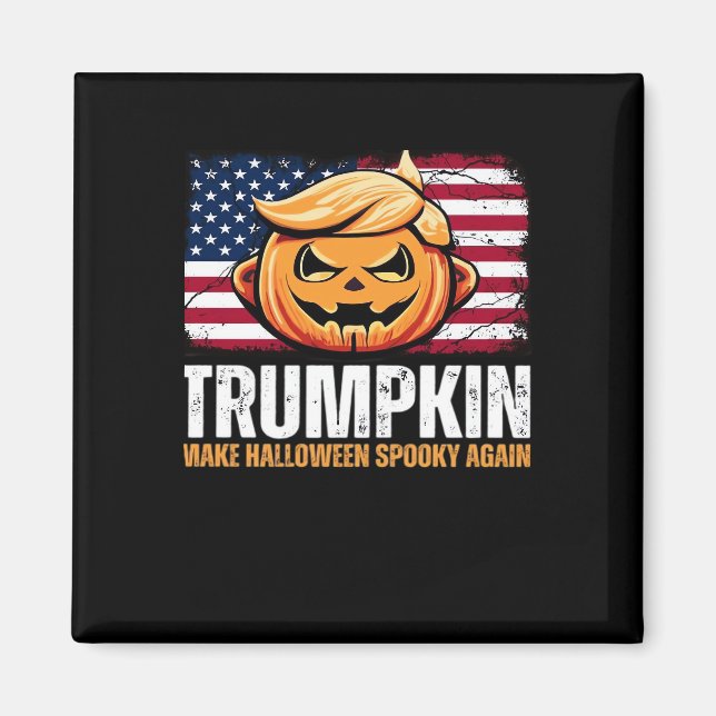 Donald Halloween - Trumpkin make Halloween Spooky Magnet (Framsidan)