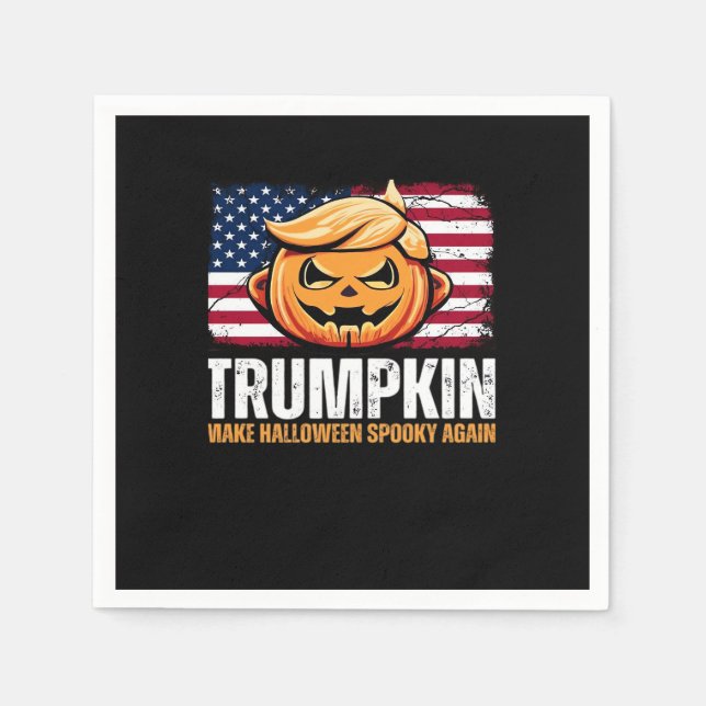 Donald Halloween - Trumpkin make Halloween Spooky Pappersservett (Framsidan)