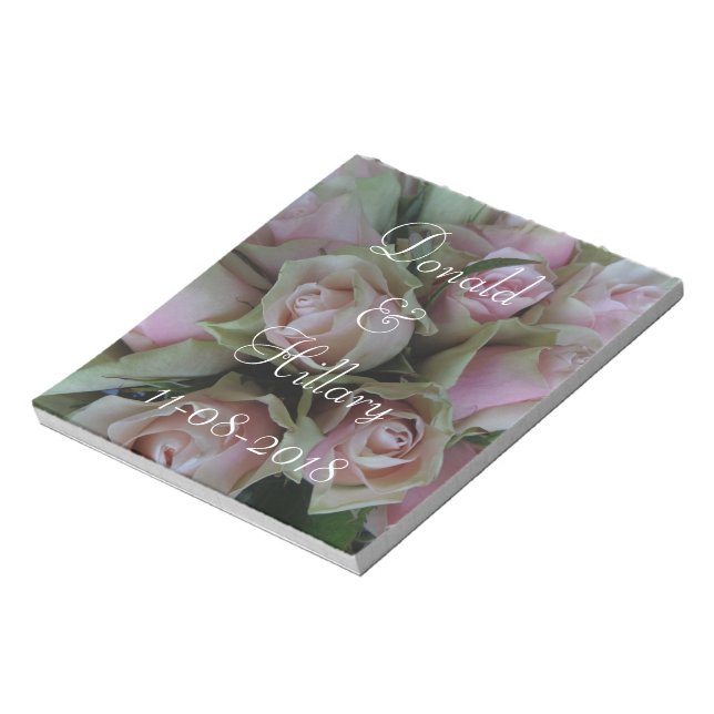 Donald & Hillary Bröllop Date Möhippa Tack Anteckningsblock (Roterad)