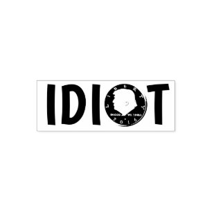 Donald "idiot" trumf självfärgande stämpel