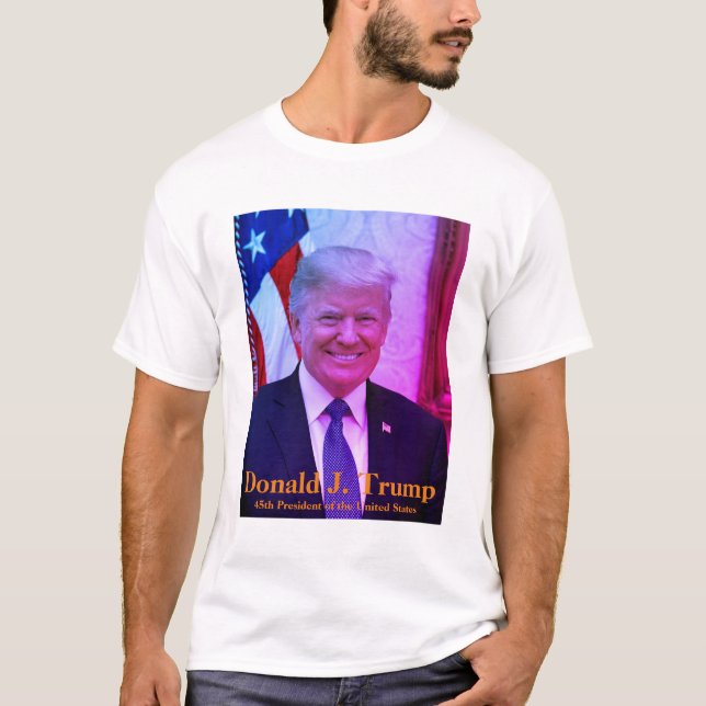 Donald J. Trumf, 45th president av USA T Shirt (Framsida)