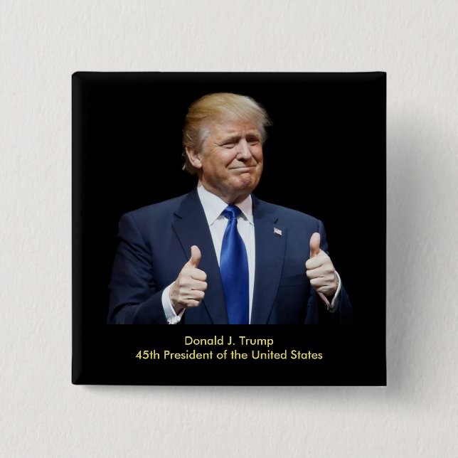 Donald J. Trumf 45th president Knapp (Framsida)