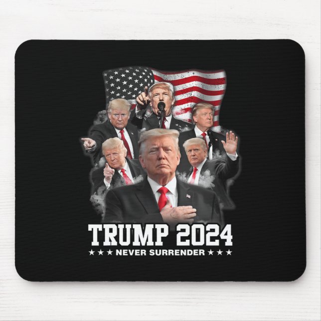 Donald J Trump 2024 Aldrig Surrender 1 Musmatta (Framsidan)