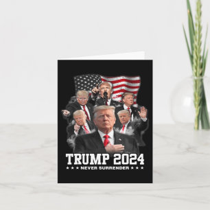 Donald J Trump 2024 Aldrig Surrender Kort