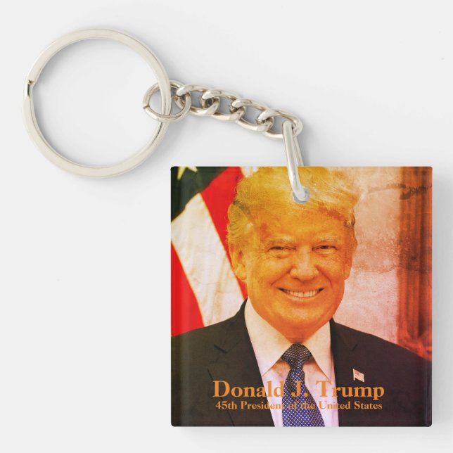 Donald J. Trump, 45:e president Acrylic Keychain (Framsidan)