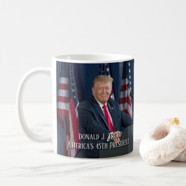 Donald J. Trump 45:e presidenten Keepsaké Kaffemugg (Med munk)