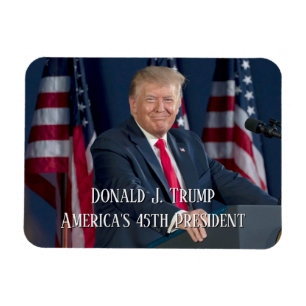 Donald J. Trump 45:e presidenten Keepsaké Magnet