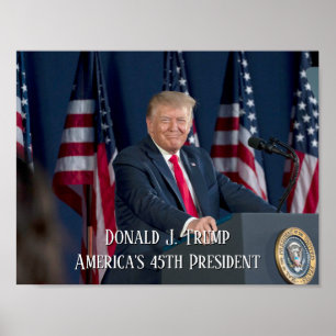 Donald J. Trump 45:e presidenten Keepsaké Poster