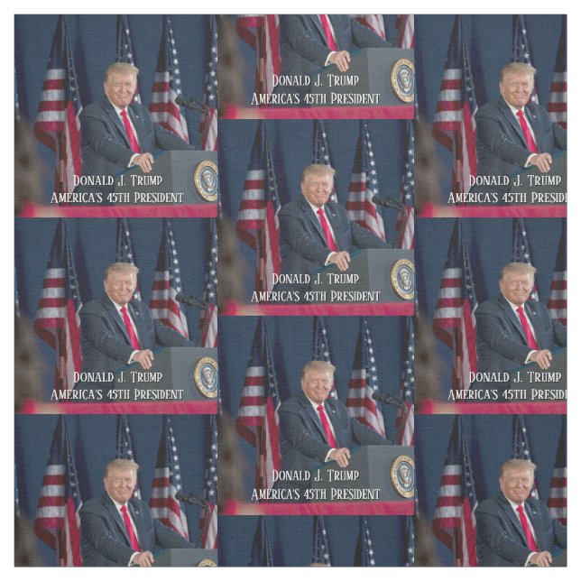 Donald J. Trump 45:e presidenten Keepsaké Tyg (Provkarta)