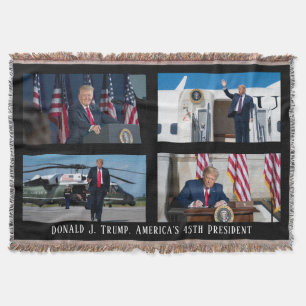 Donald J. Trump 45:e presidenten Photo Keepsak Filt