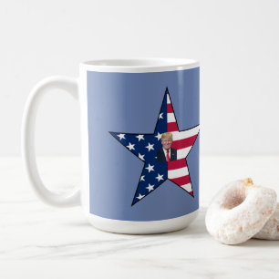 Donald J. Trump~ President~ US Flagga~ Star ~ MAGA Kaffemugg