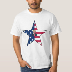 Donald J. Trump~ President~ US Flagga~ Star ~ MAGA T Shirt