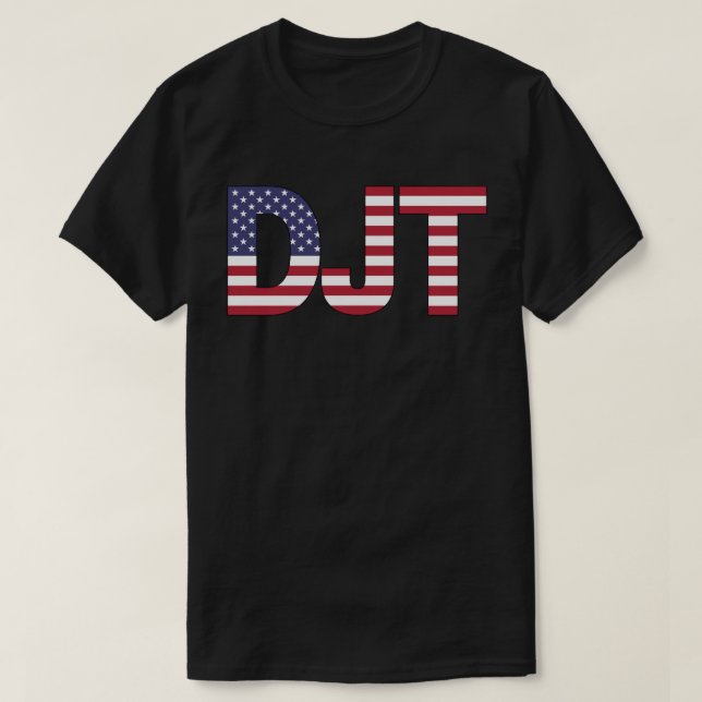 Donald John Trump DJT T Shirt (Design framsida)