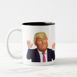 Donald John Trump Fullt Photo Coffee Mup Två-Tonad Mugg
