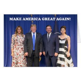Donald & Melania, Ron & Casey - MAGA Hälsningskort