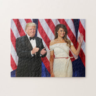 Donald & Melania trumf på invigningen Pussel