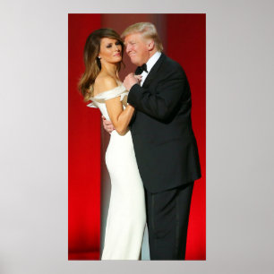 Donald & Melania Trump & Liberty Boll Poster