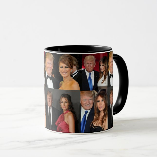 DONALD & MELANIA TRUMP MUGG (Framsida höger)