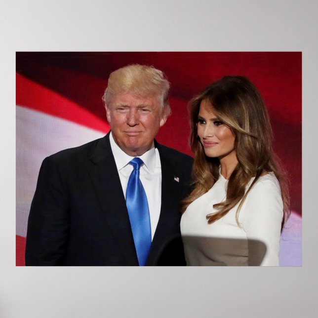 DONALD & MELANIA TRUMP POSTER (Framsidan)